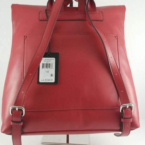 DKNY Tilly - Medium Backback in Red P34 - Picture 2 of 8